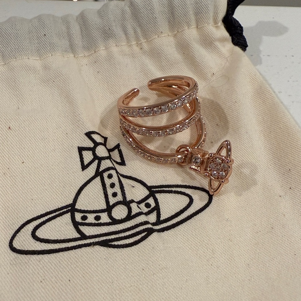 Vivienne Westwood Lila Double Finger Ring